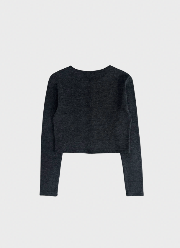 Crop Button Cardigan