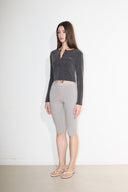 CROP BUTTON CARDIGAN