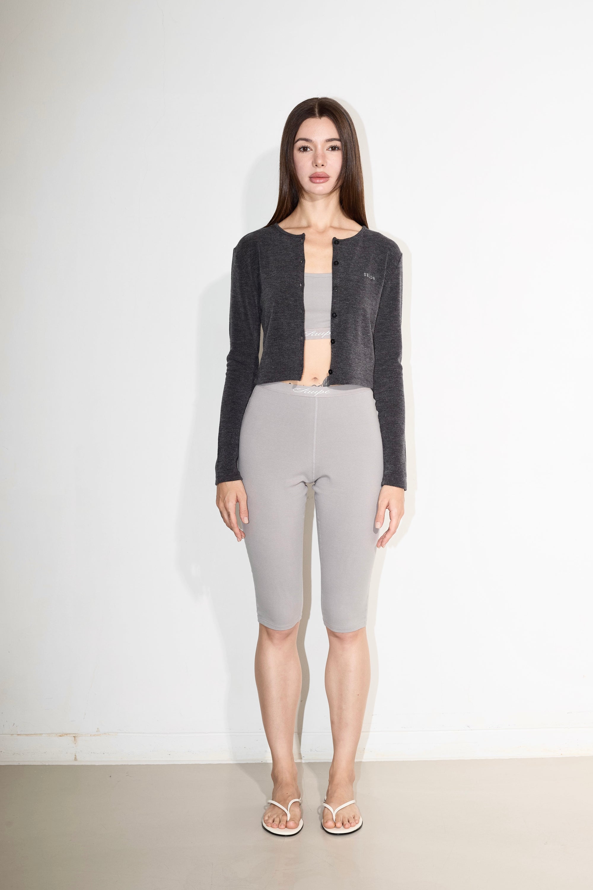 Crop Button Cardigan