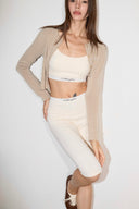 CROP BUTTON CARDIGAN